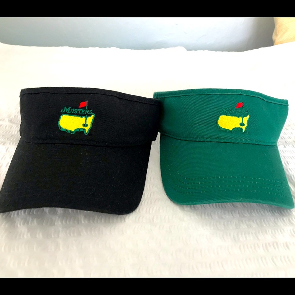2 Masters golf visors